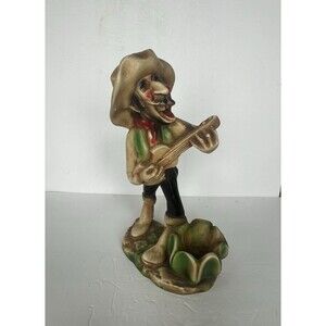 Vintage Tex The Singing Cowboy Chalkware